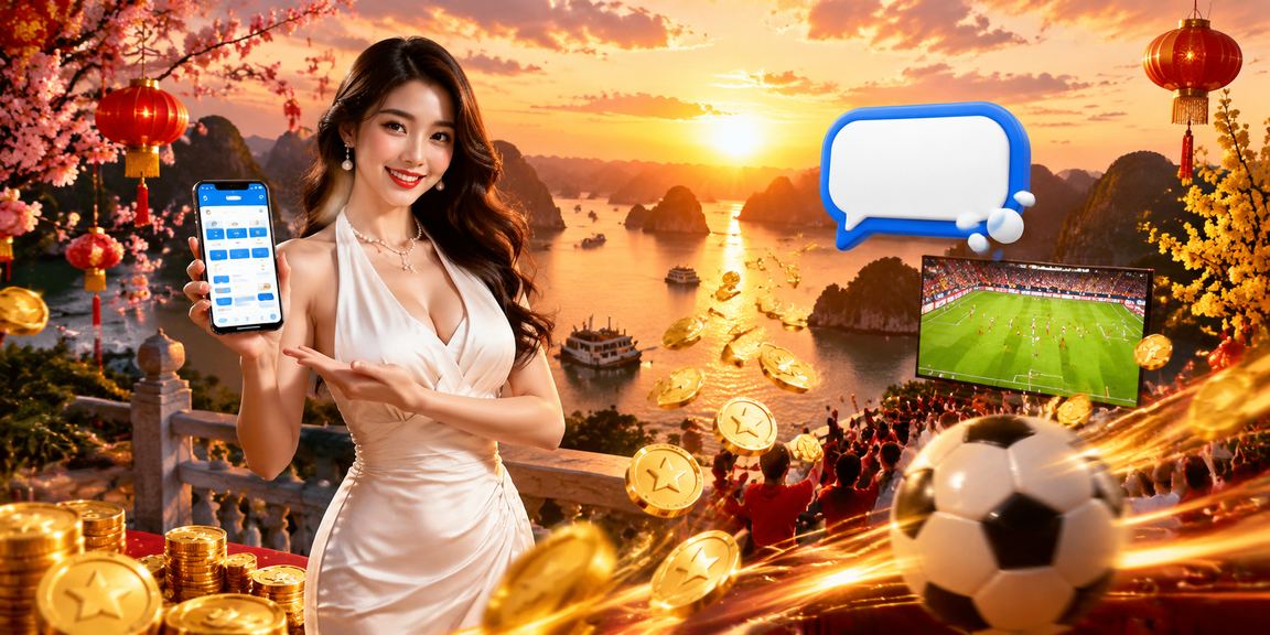 Người chơi casino mobile tại lễ hội Tết vịnh Hạ Long